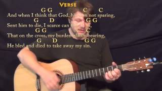 How Great Thou Art (Hymn) Strum Guitar Cover Lesson in G with Chords/Lyrics