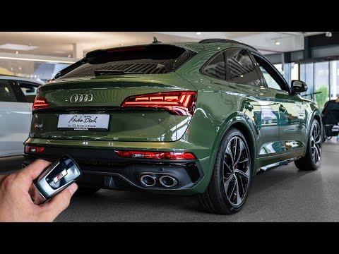 2023 Audi SQ5 Sportback TDI (341hp) in District green metallic - Sound & Visual Review!