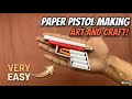 How To Make A Paper Pistol That Shoots Easy Origami Paper Toy Craft