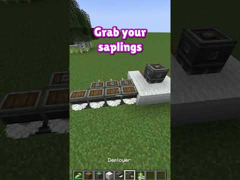 How to make a tree farm in under 1 minute #shorts