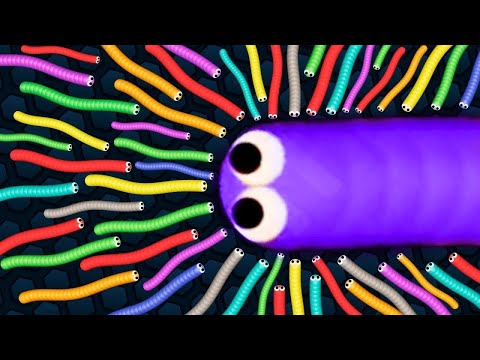 Slither.io Troll Tiny Snake vs Giant Snakes - Epic Slitherio Gameplay
