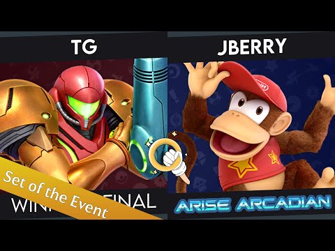 Arise Arcadian - TG (Samuses) Vs. JBerry (Diddy) - Winners Finals - Smash Ultimate