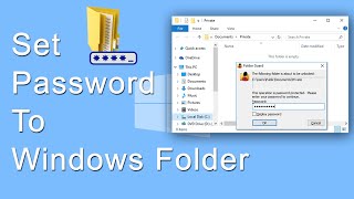 Set Password on Folder | Windows 7,  Window 8, Window 10 & Window 11 #tech #windows