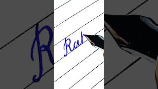 writing a name "Rakhi" in cursive📝 #shorts