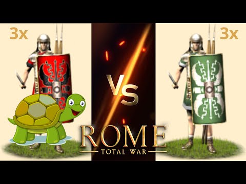 Roman Legionaries in Testudo vs Legionaries in Rome: Total War