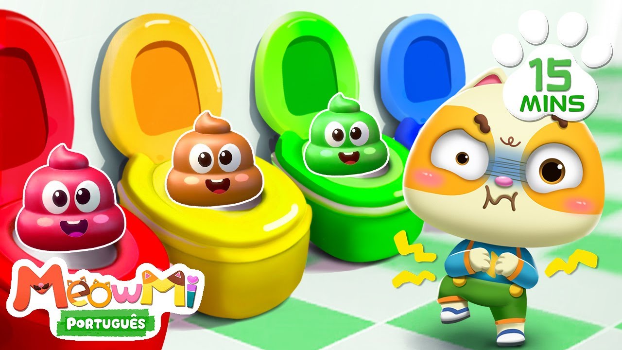 🐱 Show da Família Gato - Canção do Cocô | Músicas Infantis em Português | Compilação