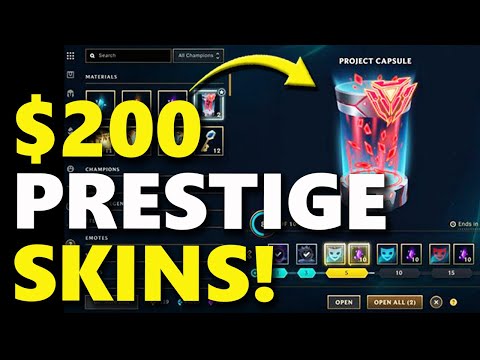 $200 PRESTIGE SKINS! Mythic Content Ovehaul | 25 Capsules Showcase Milestones Event 2022 LoL