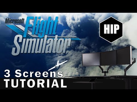 How to setup MSFS with 3 Monitors Tutorial using SRWE