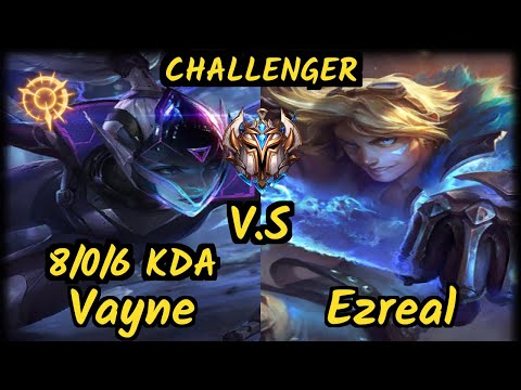 XL Innaxe (VAYNE) vs EZREAL - 8/0/6 KDA BOTTOM ADC CHALLENGER GAMEPLAY - EUW