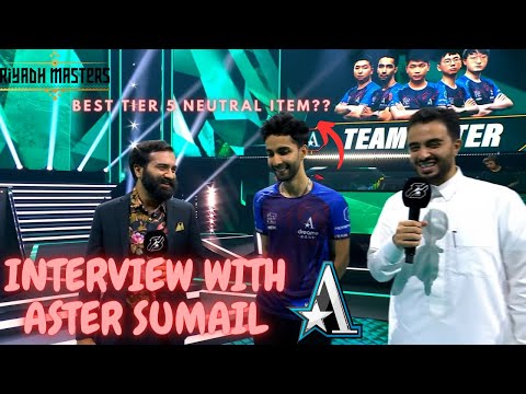 Aster SumaiL Interview!! Post Match Team Aster vs Team Secret - Riyadh Masters 2023 - Group Stage