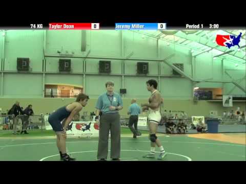 Taylor Doan vs. Jeremy Miller at 2013 ASICS University Nationals - GR