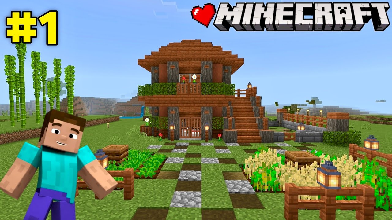 Minecraft PE New Survival Series Ep 1 In Hindi | Made Op Survival Base & Armour