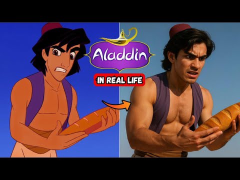Aladdin in REAL LIFE | Disney AI Transformation Comparison [Part 2]