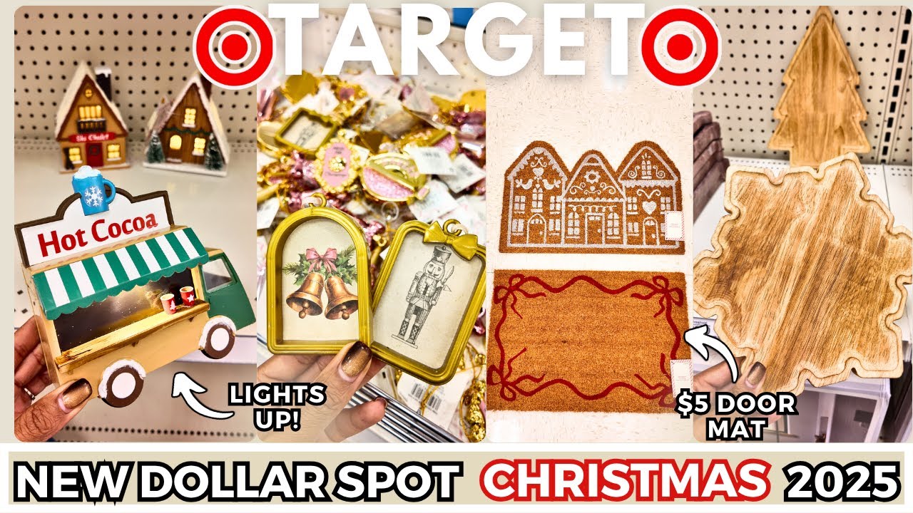 🎄 Target Dollar Spot CHRISTMAS 2025 Shop With Me | NEW High-End Dupes, Cozy Holiday Decor + More!