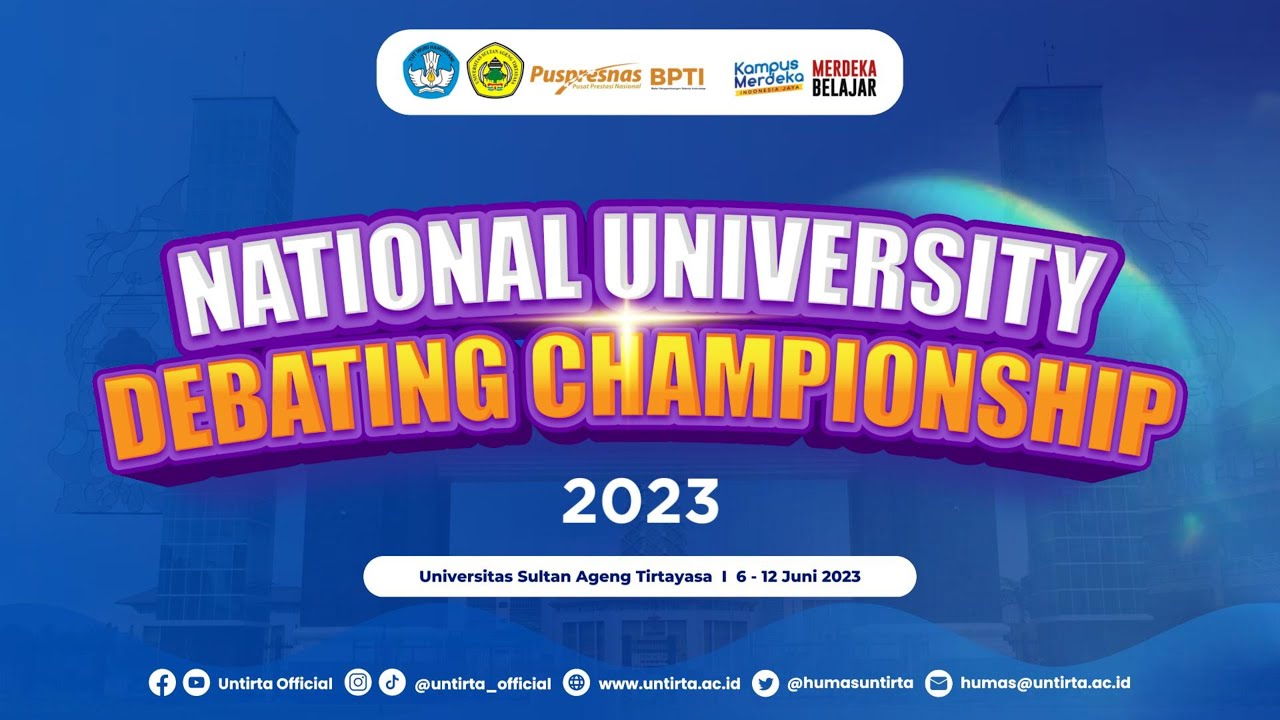 Open Quarterfinals NUDC 2023 - TELKOM v. M. SUMATERA UTARA v. HASANUDDIN v. UDAYANA