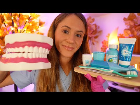 ASMR Relaxing Dentist Cleans Your Teeth 🦷 (medical roleplay, teeth cleaning)