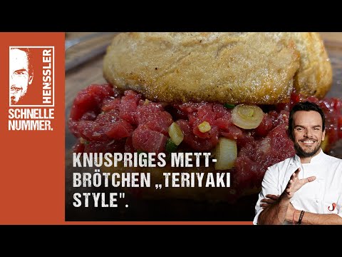 Quick crispy Mettbrötchen Teriyaki Style recipe by Steffen Henssler