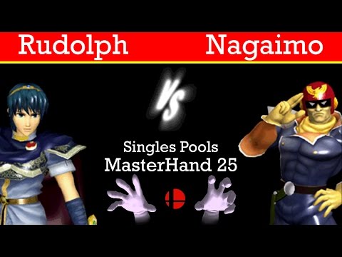 MasterHand 25 Pools - Rudolph(Marth) vs. Nagaimo(C.Falcon)