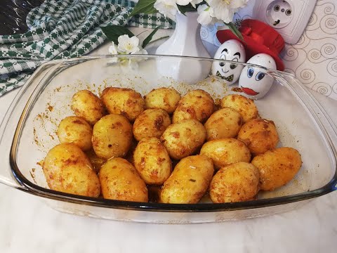 The most delicious new potatoes, tastier than meat - irresistibly tasty and juicy,