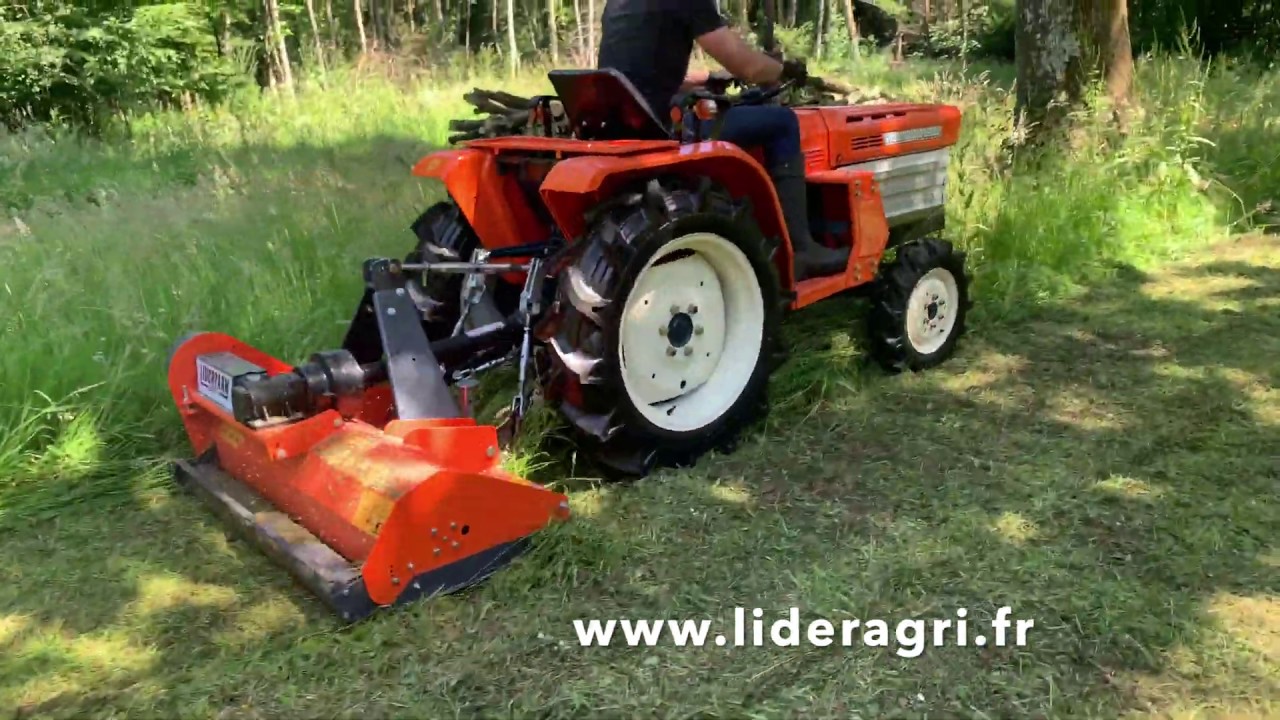 Tondobroyeur / Broyeur horizontal pour micro tracteur www.lideragri.fr