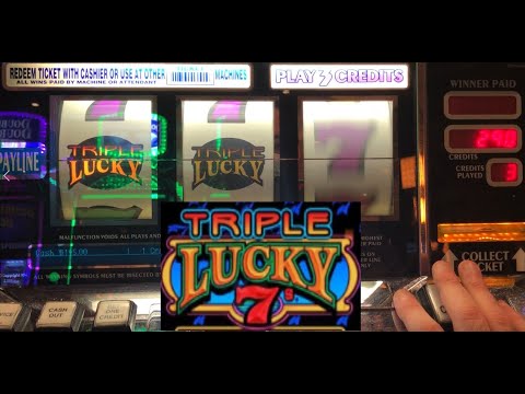 CLASSIC OLD SCHOOL CASINO SLOTS: TRIPLE LUCKY 7'S SLOT PLAY! TRIPLE LUCKY SEVENS SLOT MACHINE! - YouTube