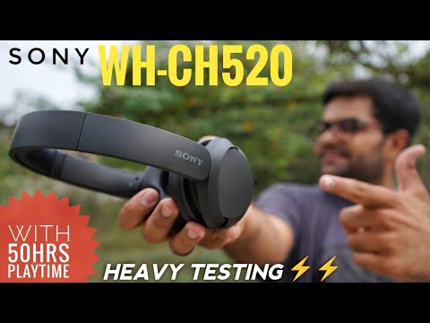 Thumbnail for Sony WH-CH520 On-Ear Wireless Headphones with 50 Hours Playtime ⚡⚡ Heavy Testing ⚡⚡