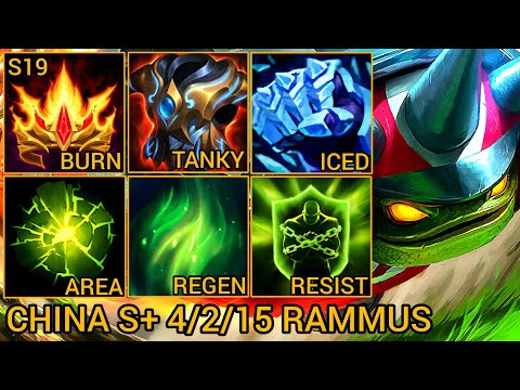 Top 10 Rammus S Rating Jungle 4/2/15 - China Wild Rift New Build & Runes By Tiarty