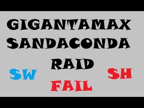 GIGANTAMAX SANDACONDA RAID POKEMONSWORD AND SHIELD!!