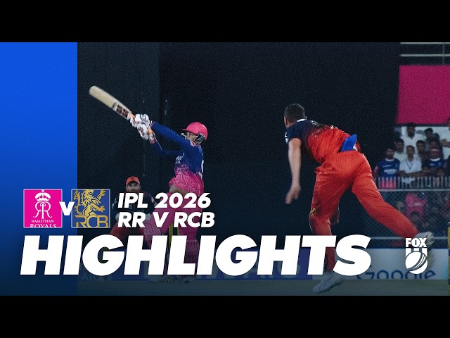 Rajasthan Royals v Bengaluru Royal Challengers I Match Highlights I IPL 2026 Game 16 I Fox Cricket