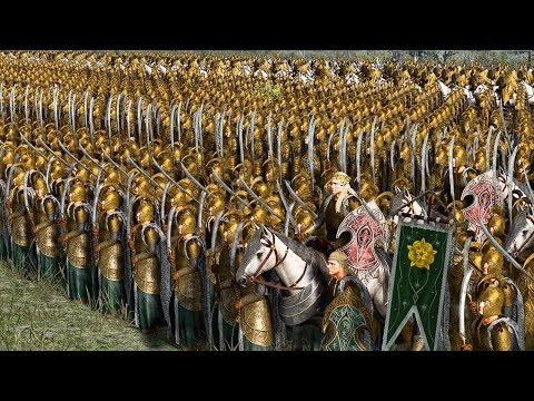 10,000 Noldor Elves VS 30,000 Mordor Orcs - The Lord Of The Rings Cinematic Battle