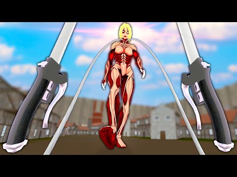 NEW FEMALE ARMORED TITAN - Attack on Quest VR Gameplay (Multiplayer)