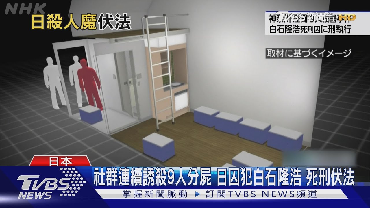社群連續誘殺9人分屍 日囚犯白石隆浩 死刑伏法