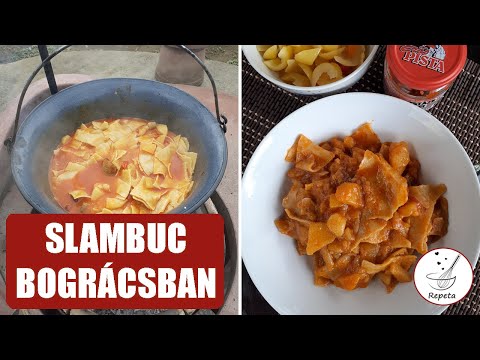 Slambuc/öreglebbencs/krumplis tészta/öhöm bográcsban 🍚 Hortobágyi pásztorétel egyszerűen