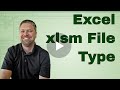 Excel Saving A Macro Enabled Workbook