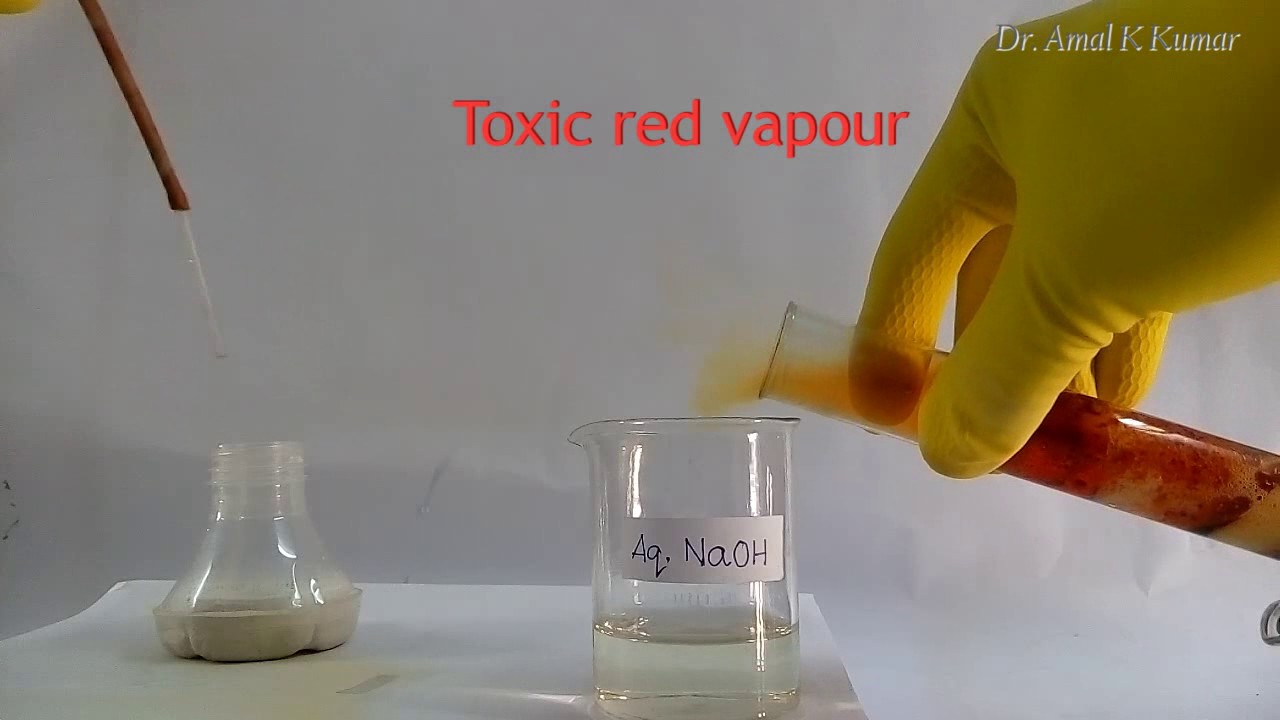 Chem Expt 3 : Reacn. of NaCl & K2Cr2O7 (+ H2SO4)