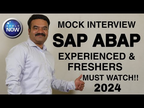 SAP ABAP Mock Interview 2025 (Experienced & Freshers)
