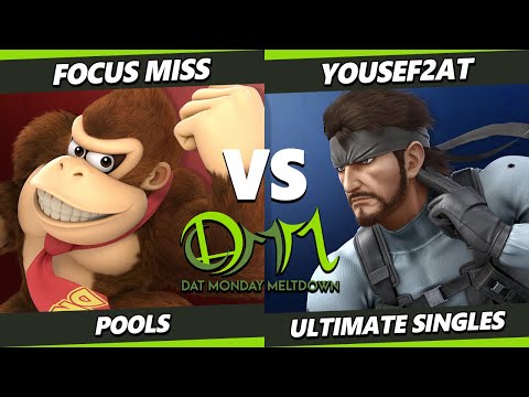DAT MM 289 - Focus Miss (Donkey Kong) Vs. Yousef2AT (Snake) Smash Ultimate - SSBU