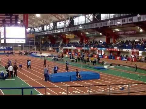 2105 Section 1 League Championships 600m. James Asselmeyer wins in 1:22+.  NYC Armory.