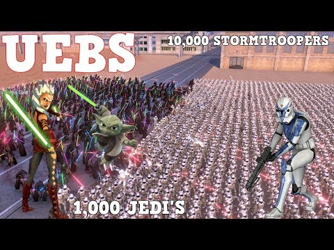 1,000 JEDI'S VS 10,000 STORMTROOPERS!! UEBS/MODS (ULTIMATE EPIC BATTLE SIMULATOR)