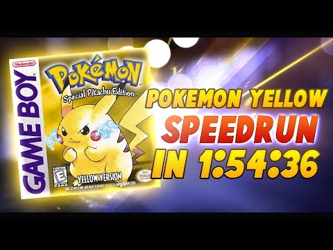 Pokemon Yellow Speedrun in 1:54:36 (Current World Record)
