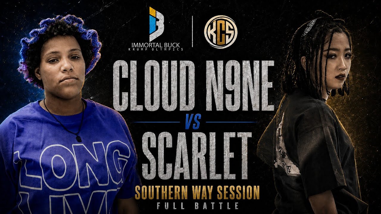 Cloud N9NE vs Scarlet | KCS x Southern Way | Full Krump Battle