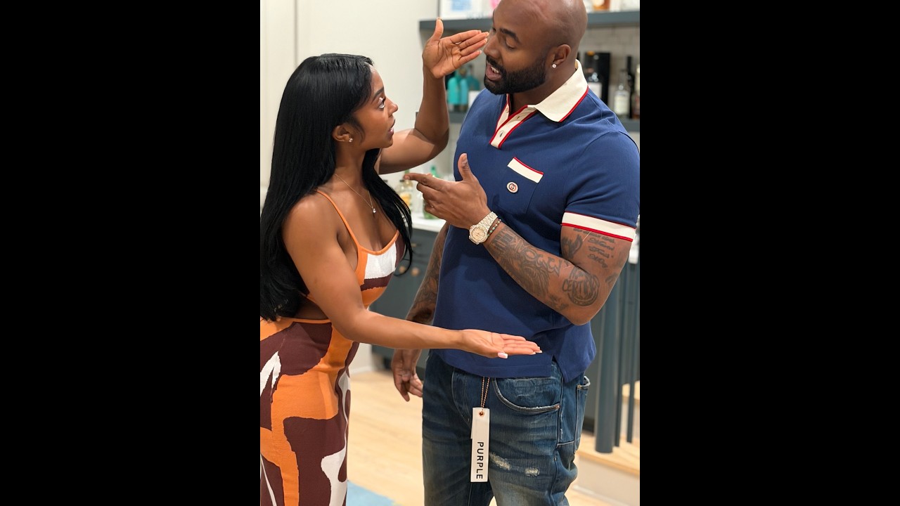 When Mike questions Domini about her sneaky phone activity!