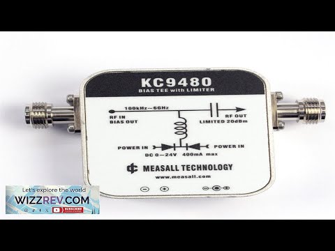 KC9480 DC Bias Injector 1MHz 6GHz Dual Power Input Integrated Limiter Protection