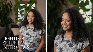 Interview Lighting Setup: Step-by-Step Guide