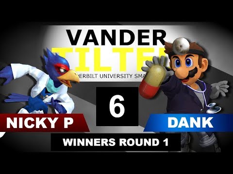 VanderTILTED #6 - Melee Singles - Dank (Falcon, Doc) VS NickyP (Falco) - Winners Round 1