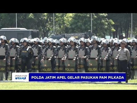POLDA JATIM APEL GELAR PASUKAN PAM PILKADA