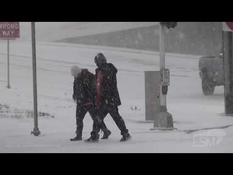 02-14-2021 Denton, TX - Heavy Snow, Car Accident and Nasty Conditions