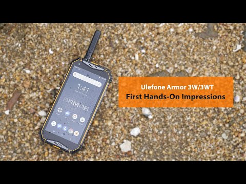 World's First Helio P70&Walkie-talkie Rugged Phone Ulefone Armor 3W/3WT  First Hands-on Video