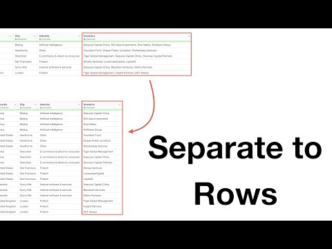 Separating a Column to Multiple Rows