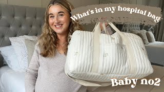 WHAT’S IN MINE AND BABY’S HOSPITAL BAG | SECOND TIME MUM | UK